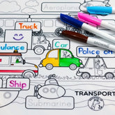 FIJN x Growing Up™ Educational Silicone Colouring Mat with Removable Markers